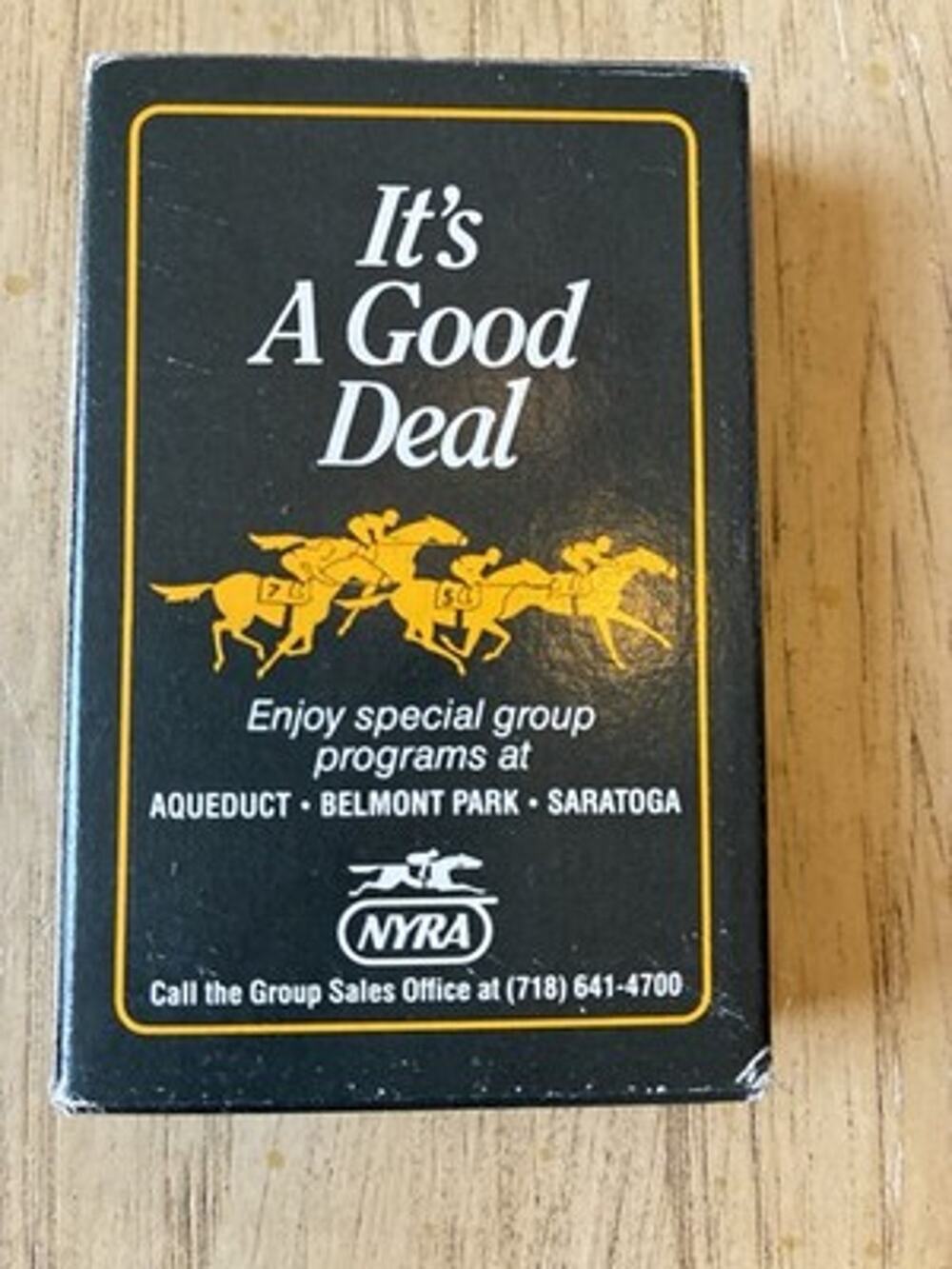 VTG Playing Cards Deck Belmont Saratoga Horse Racing NYRA Promo Advertising 80s